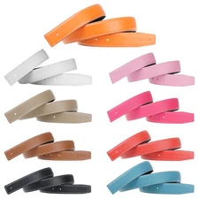 H Full Grain Leather Belt Strap 32mm Wide Replacement Belts Strap without Buckle