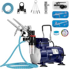 Professional Airbrush Kit with Compressor Dual-action for Art Nail Tattoo Makeup