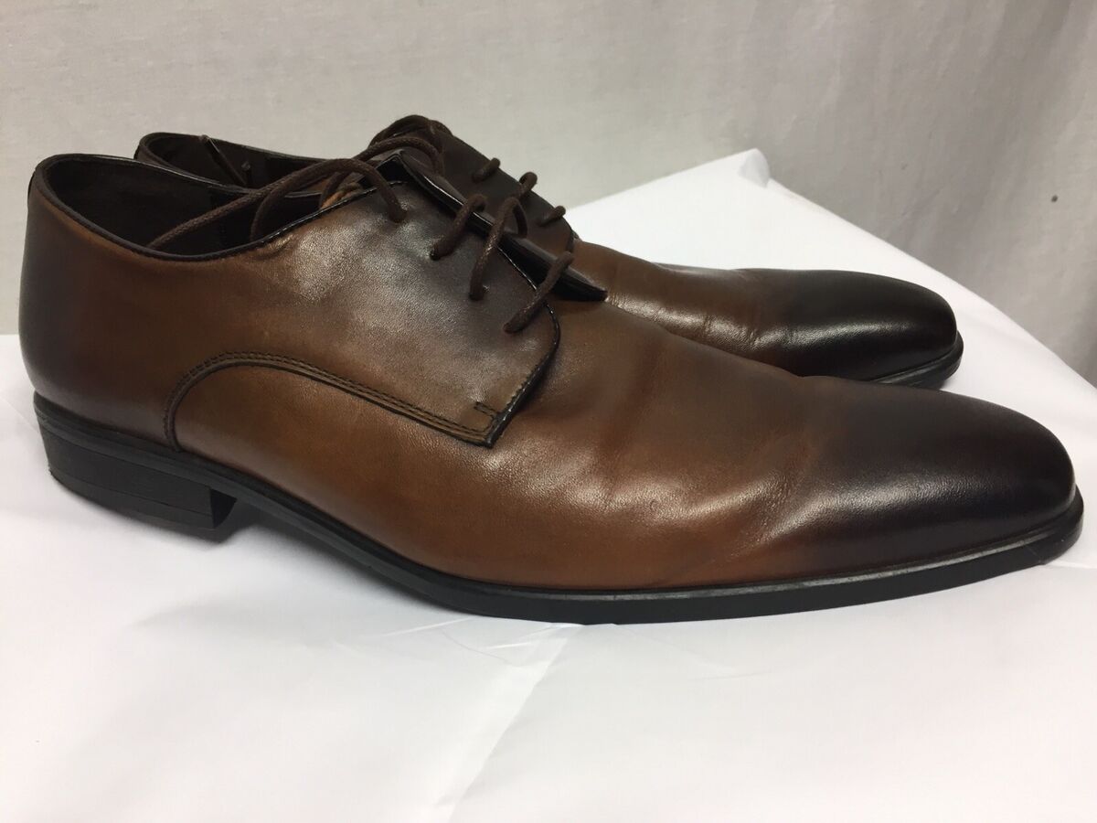 Seven 26 Men's Brown Oxford Two Tone Lace Up Dress Shoes