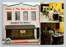 Tax Service Postcard Accurate Tax Service Spring Valley New York Vintage Views