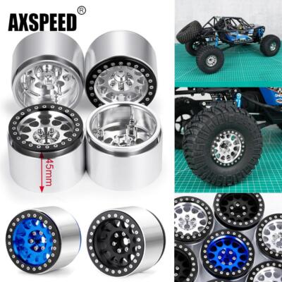 AXSPEED 4x RC ROCK CRAWLER 2.2'' Beadlock Felgen 45mm Breite für 1/10 WRAITH RR10