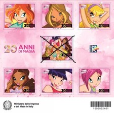 ITALIA 2024 WINX CLUB FOGLIETTO NUOVO 6 CHIUDILETTERE - NO FRANCOBOLLO