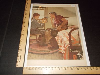Rare Original Vintage 1953 Norman Rockwell Color Advertising Art Print