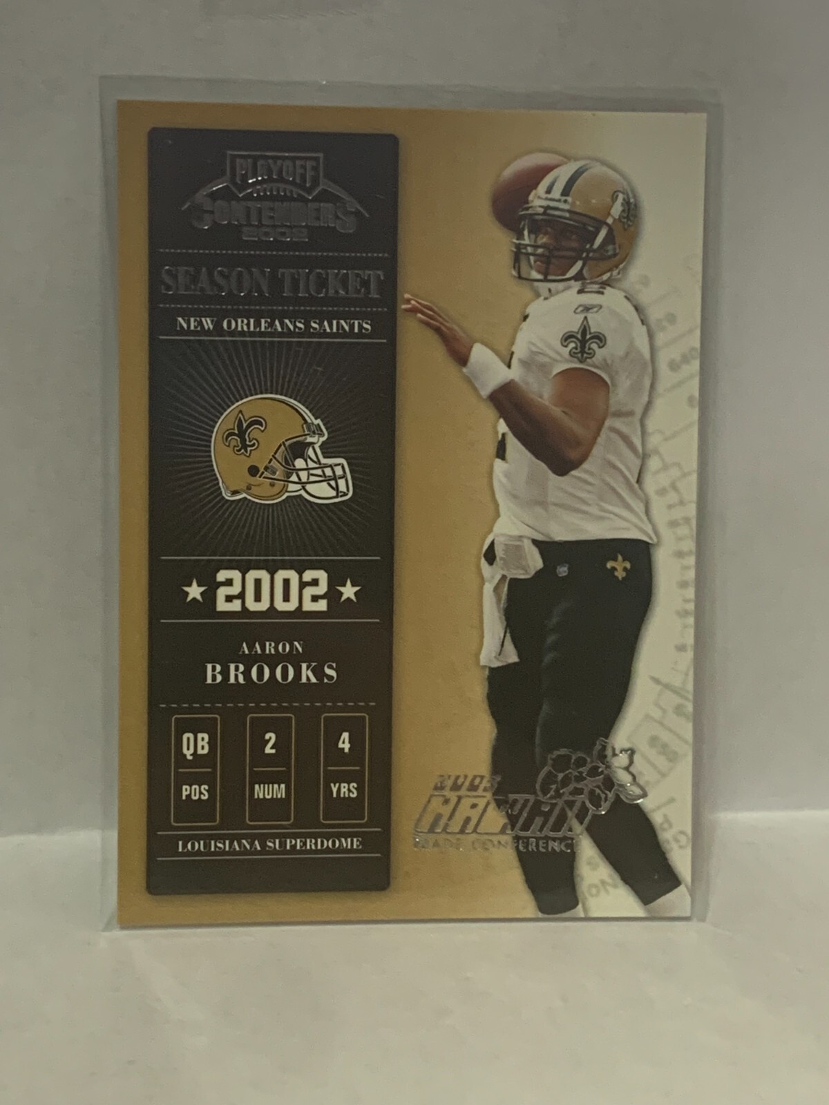 2002 Playoff Contenders "Hawaii 2003" embossed #'d/15 - AARON BROOKS