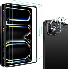 4 Pack iPad Pro 11 Inch 2024 Screen Protector High Premium Anti-Bubbles Saver