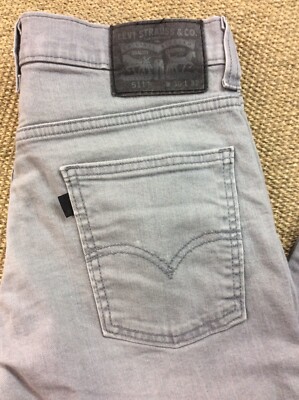  LEVI STRAUSS 511 W30 L31 grau Stretch Denim Herrenjeans sehr guter Zustand