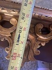 19th Century Italian Baroque Style Gold Carved Giltwood Mirror 32” — photo 3