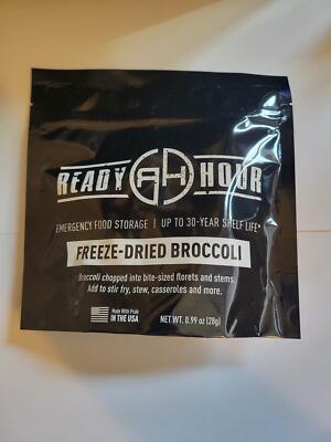 Freeze-Dried Broccoli 8 serving Single Pouch 30-Year Shelf-Life Emergency Food