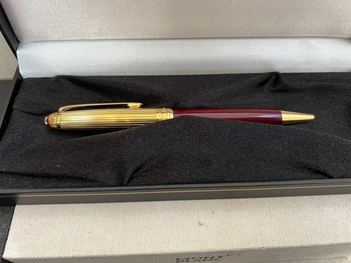 Montblanc Solitaire Doue 925 Silver& Gold Trim, NOS, Red,Bordeaux ๐ฉ๐ช. - Picture 7 of 24