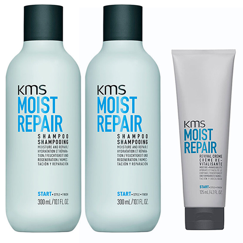 Увлажняющий восстанавливающий шампунь KMS 2x300 мл 125 мл восстанавливающего крема 725 мл-НАБОР - kein Import 11790₽