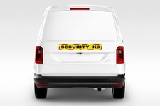 Security K9 Fluorescent Magnetic Warning Sign