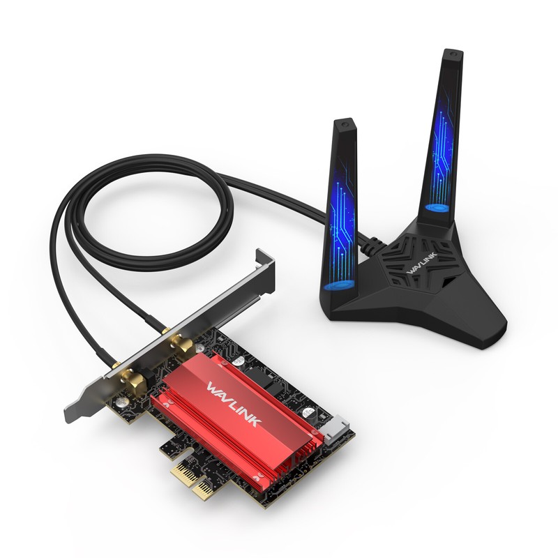 BE8800 WiFi7 PCIE Network Card Intel BE200 Bluetooth5.4 Desktop Wireless Adapter
