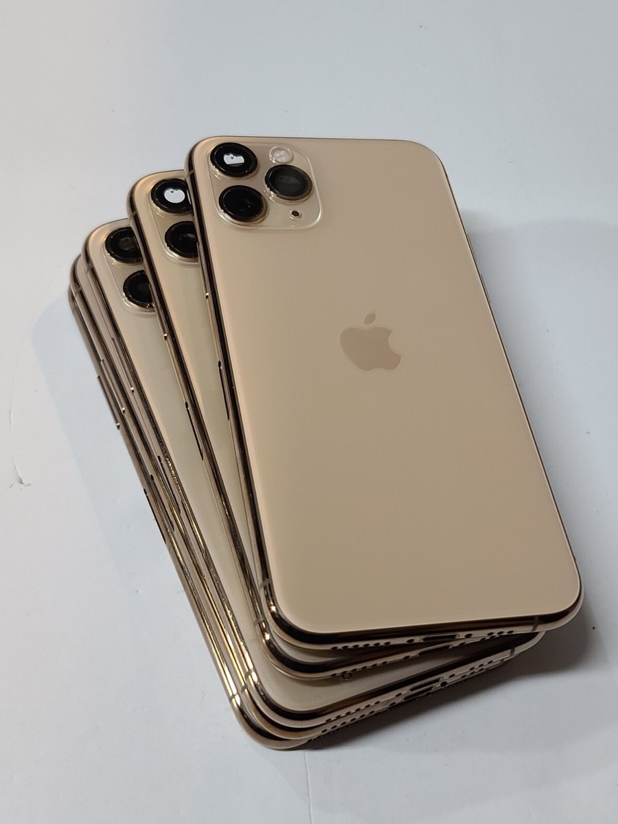 OEM Apple Iphone 11 Pro Original Housing,Gold ,Lot Of 5 ,Good Cond OEM Apple Iphone 11 Pro Original Housing,Gold ,Lot Of 5 ,Good Cond