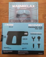 Warmrelax Eye Massager And Recovery Massage Gun Max Grip With Four Massage Heads