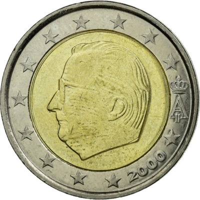 [#721206] Belgique, 2 Euro, 2000, TTB, Bi-Metallic, KM:231 - Photo 1/2