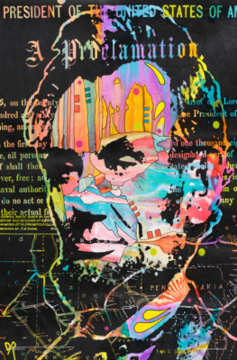 Abe's Proclamation by Dean Russo Poster - 11.5'' x 17.5'' Laminated