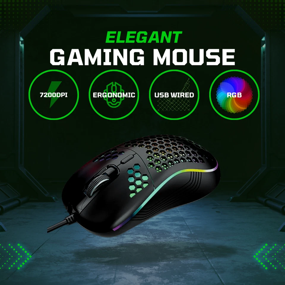 Gaming Mouse High-Precision 7200DPI Optical Sensor, 6 multi-functional Buttons - Image 3 of 4