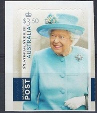 Australia 2022 -Queen Elizabeth II Platinum Jubilee $3.50 International Post MNH