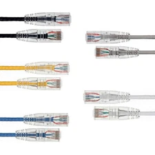 1'-25' Ultra Slim CAT 6 UTP Patch Cable 28AWG Ethernet RJ45 Network CAT6 Cord UL