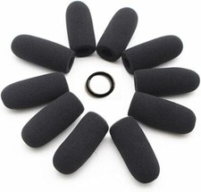 10Pack Soft Mic Foam Covers Windscreens David Clark Aviation Headsets Microphone