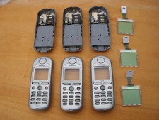 Siemens S35, 3 x Gehäuse, Silber, mit Display, Tastatur, gebraucht, Original