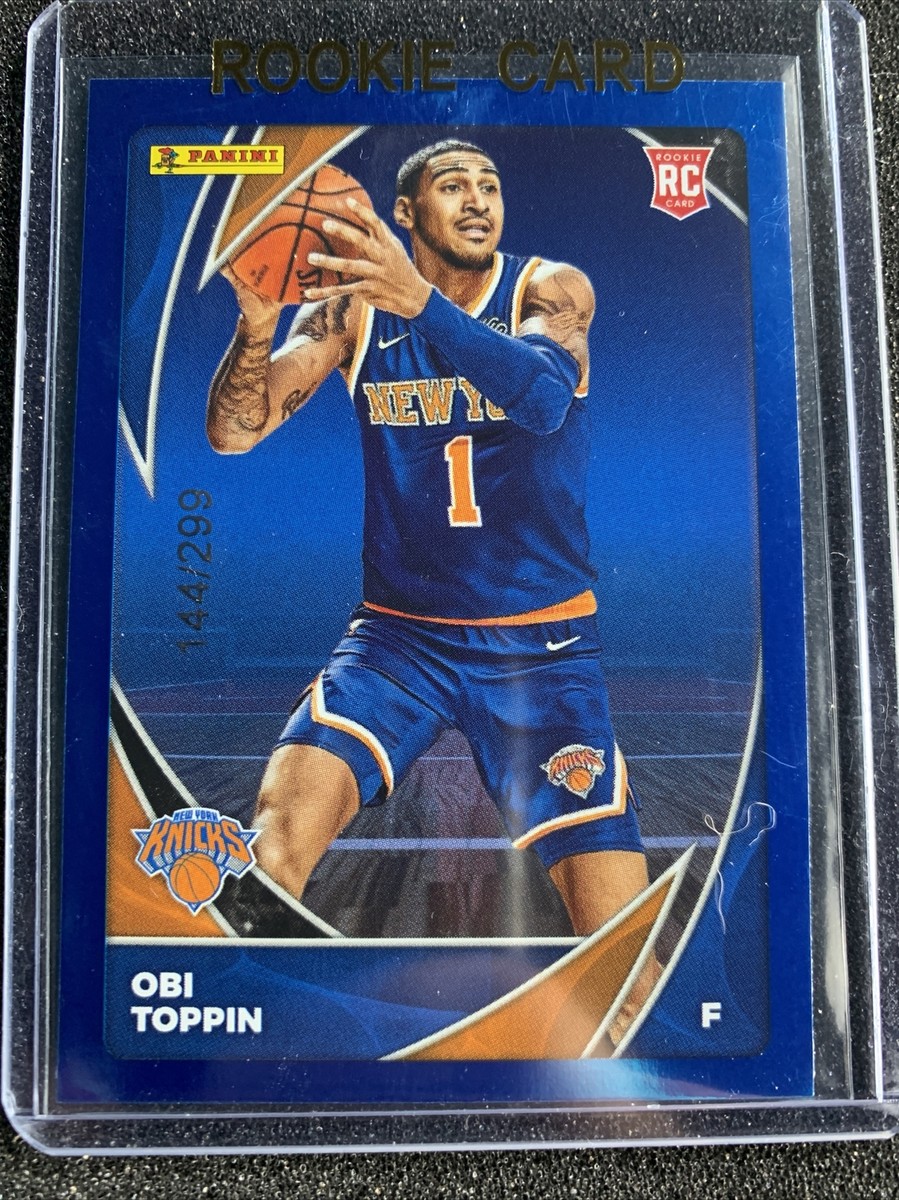 2020-21 Panini NBA Sticker CARD : BLUE FOIL #88 Obi Toppin