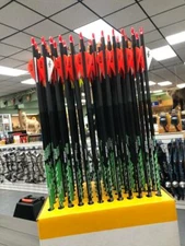 1 Dozen Greenacres Premium Spine Aligned Carbon Arrows by Victory w/Blazer Vanes