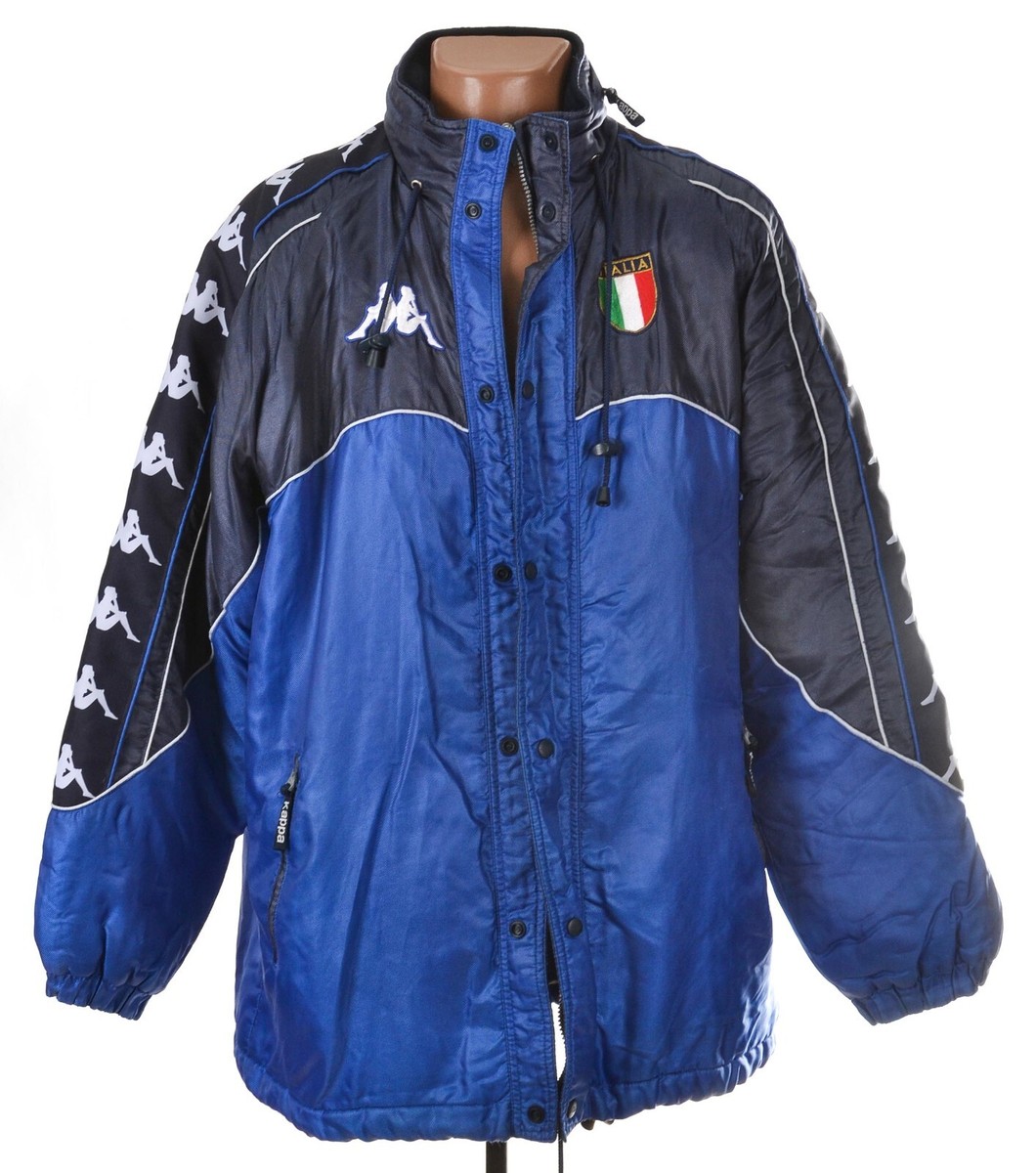ITALY 1999/2000 FOOTBALL BENCH JACKET JERSEY KAPPA SIZE XL ADULT