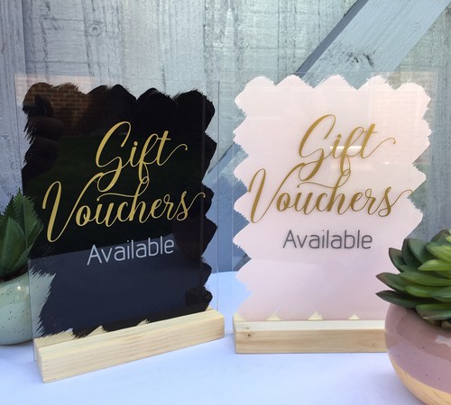 Signo de recompensa de regalo de acrílico, letrero de remolinos de barra de uñas spa tienda minorista A5 - Imagen 6 de 16