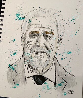 Succession HBO Logan Roy Original Drawing - Brian Cox One Of A Kind