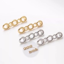 4pcs Openable Safety Pin Charms, Gold/Silver Tone Safety Pin Pendants