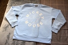 Worn Disney Mickey Mouse - Primark 2XS - Womens Blue Polyester Blend Sweatshirt