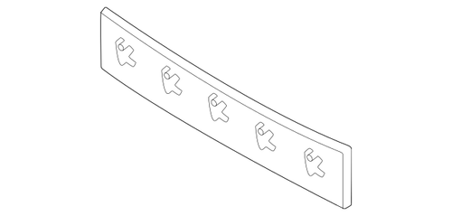 GENUINE GENESIS GV80 2021-2024 FRONT BUMPER LICENSE BRACKET, 86519-T6010