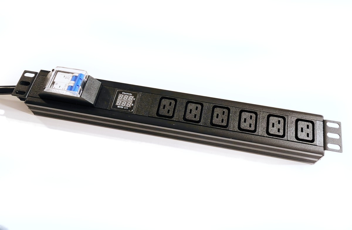 PDU Power Strip Metered Surge Protection PDU - 240V 30A Crypto Mining Power  Distribution Unit With Display 240V Power Distribution