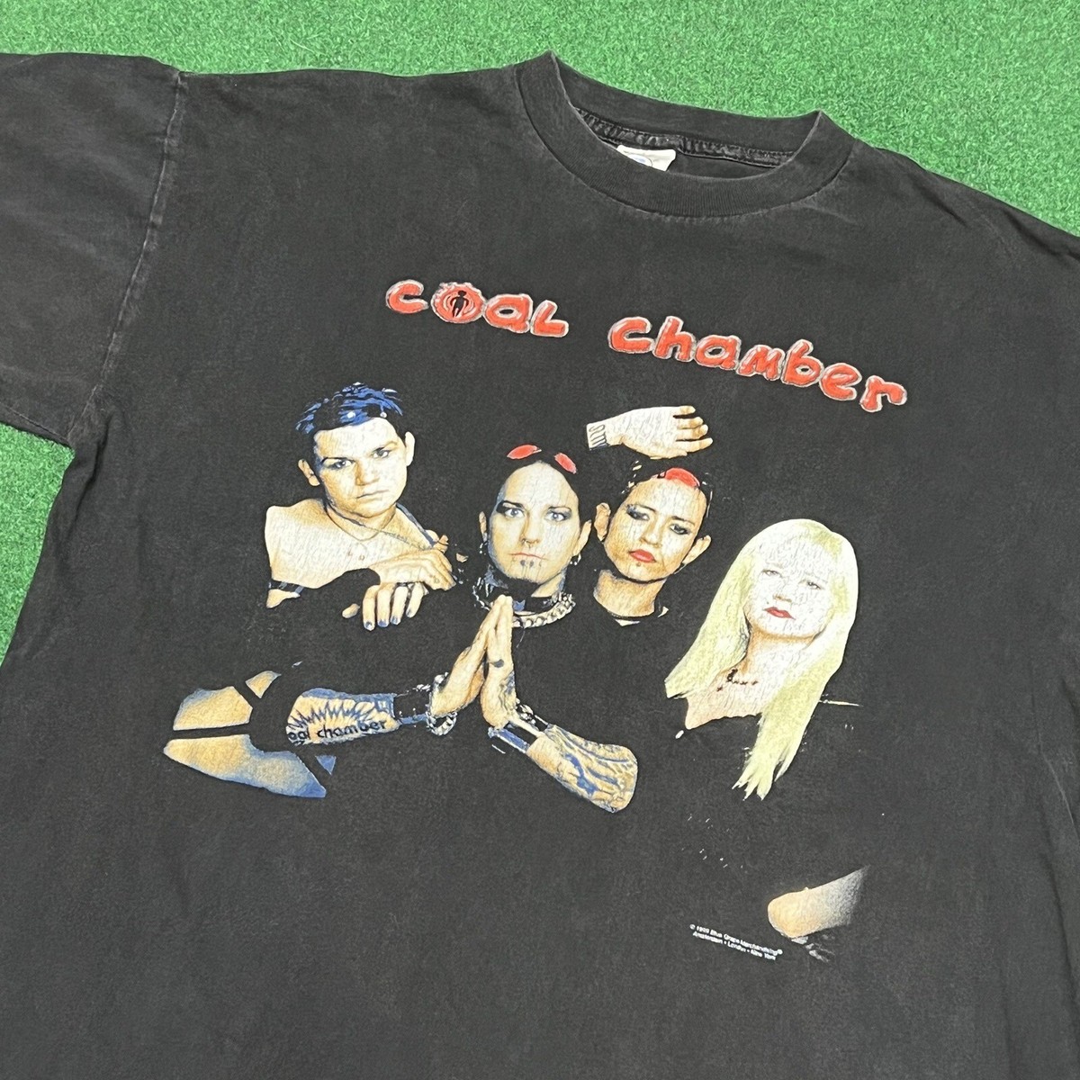 v*様 COAL CHAMBER Tシャツ 古着 ヴィンテージ バンド 1999 Vintage Coal Chamber 1999 Chamber Music Tour Blue Grape T