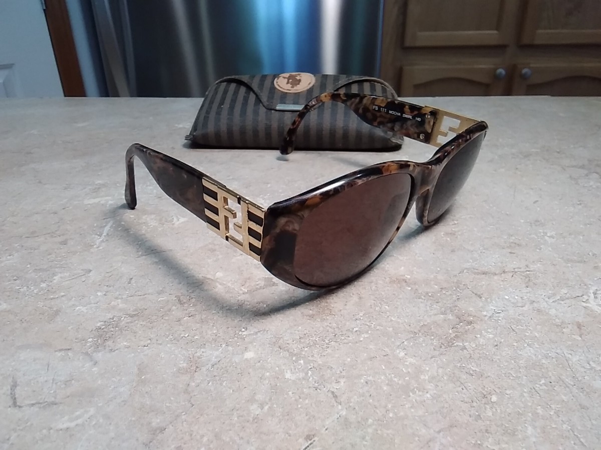 Grailed fendi sunglasses Frame Women FS 111 MOCHA SWIRL 140 WITH