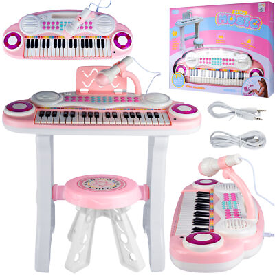 MalPlay Kinder Piano 37 Tasten Klavier Mp3 Keyboard USB Mikrofon Kinder ab 18M