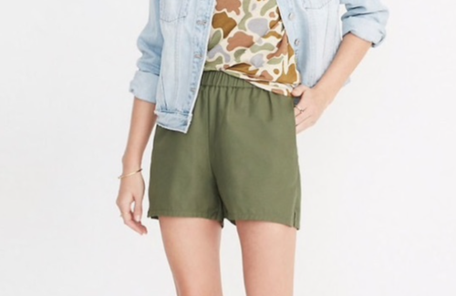 COTTON TWILL SHORTS 