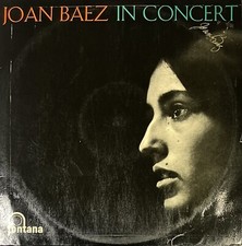 Joan Baez - Signed Twice Autograph “In Concert” (1962) LP COA