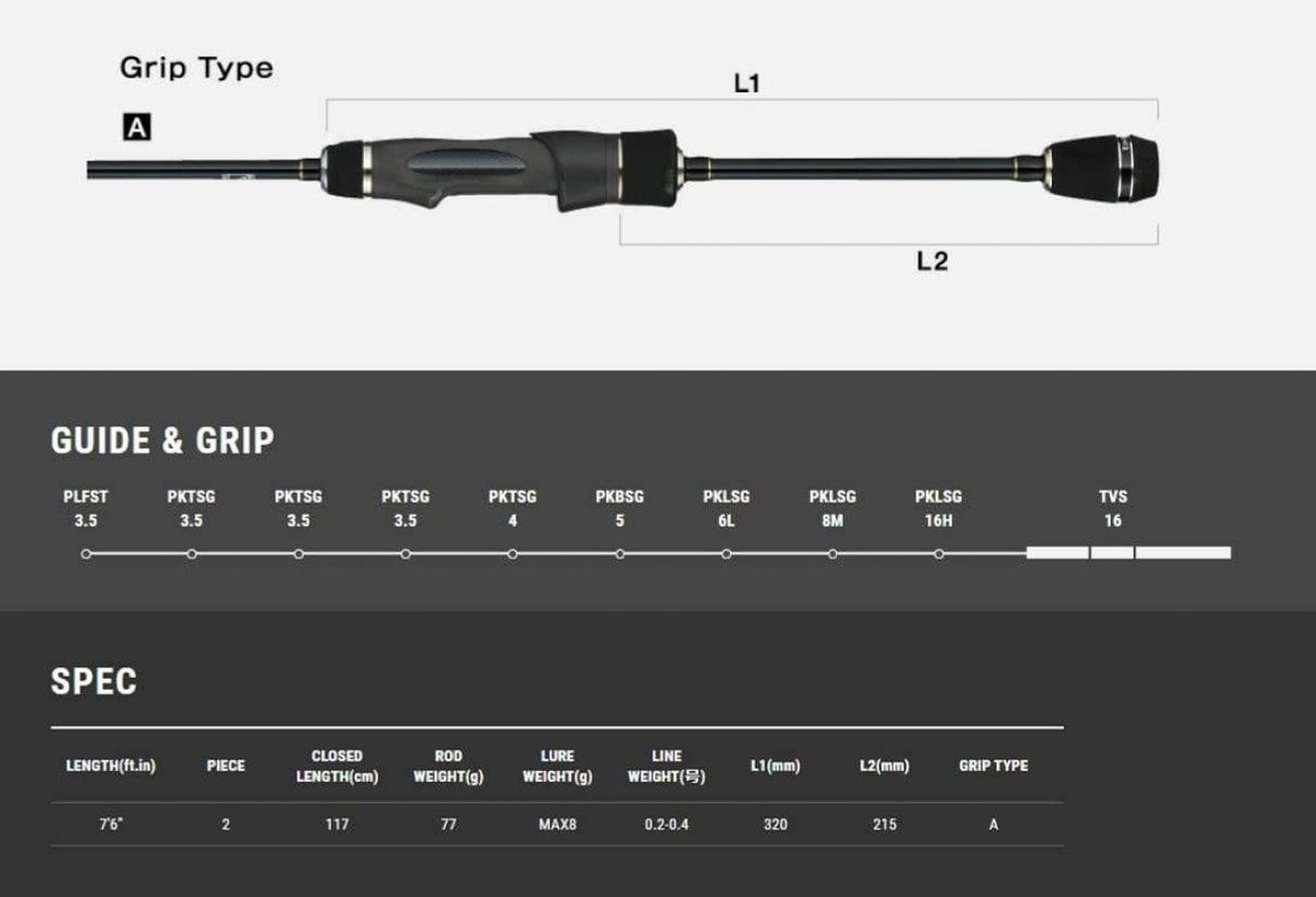 tailwalk AJIST SSD モバイルロッド Tailwalk AJIST SSD 76 Spinning Rod New | eBay