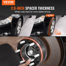 2" 6"x5.5" Wheel Spacers Wheel Adapters 6 Lug Forged Spacer 4 PCS Black