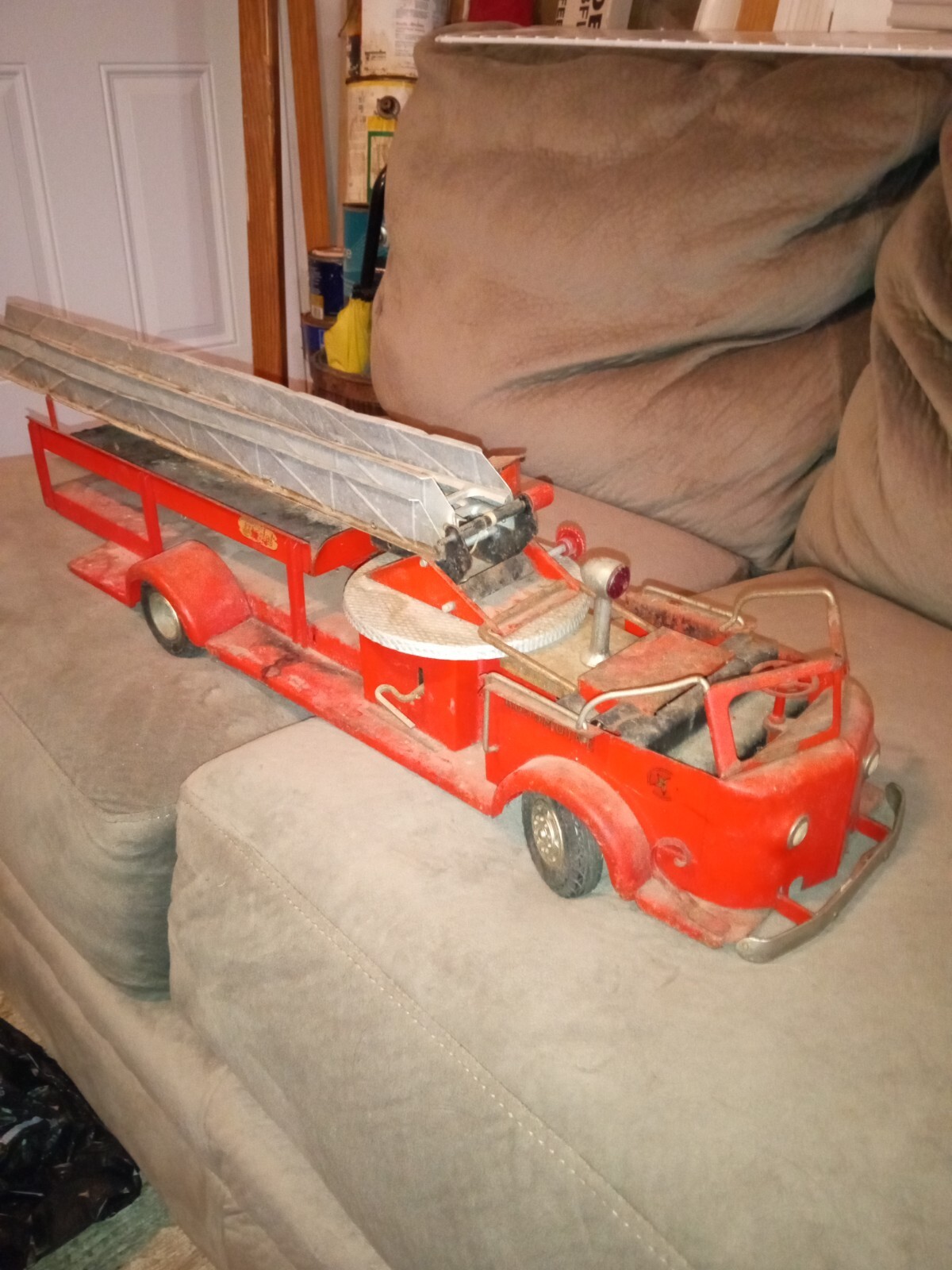Vintage Doepke Model Toys Aerial Ladder Fire Truck Rossmoyne Steel PARTS READ eBay