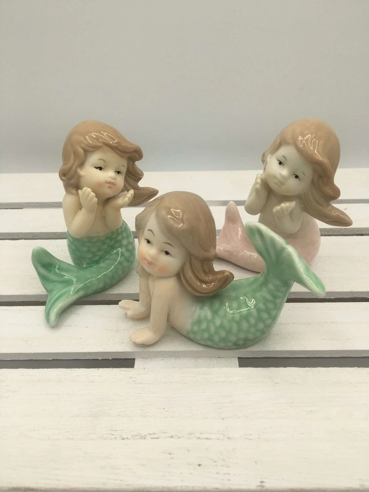 Bomboniera Comunione Sirenetta in Porcellana Stock 6 Pezzi - Imagen 2 de 2