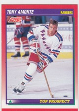 91/92 SCORE...TONY AMONTE...ROOKIE... # 288...RANGERS,..FREE COMBINED SHIPPING
