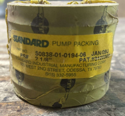 Standard 2-1/8'' Pump Packing S0838-01-0194-06  (5 Pack)