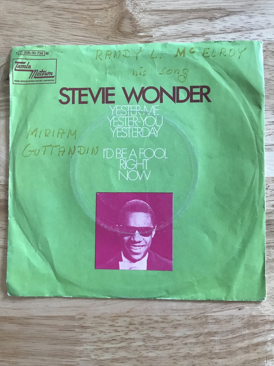 IMPORT Stevie Wonder Yester Me Yester You/I'd Be A Fool Right Now