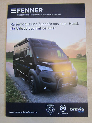 Fenner Reisemobile Peugeot Citroen Bravia Mobil Wohnmobil Prospekt
