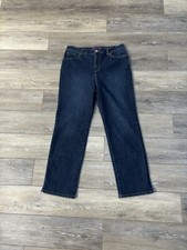 Gloria Vanderbilt Jeans Sz 12P Amanda Mid Rise Indigo Wash Casual  Read Below