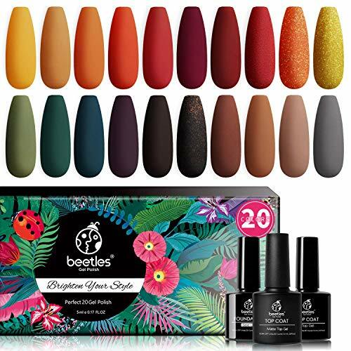 Beetles 23 Pcs Gel Nail Polish Kit-Cozy Campfire Fall Winter