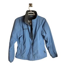 Columbia Womens Blue Full Zip Shell Outer Fleece Lined Jacket Medium